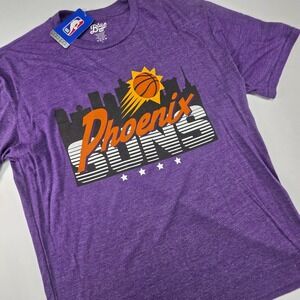 Phoenix Suns T-Shirt Large Purple Blue 84 NBA‎ Cotton Tee NWT Vintage Style